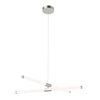 Akari 37-in Brushed Nickel LED Chandeliers