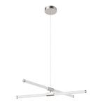 Akari 37-in Brushed Nickel LED Chandeliers