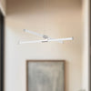 Akari 37-in Brushed Nickel LED Chandeliers