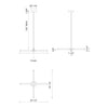 Akari 37-in Black LED Chandeliers