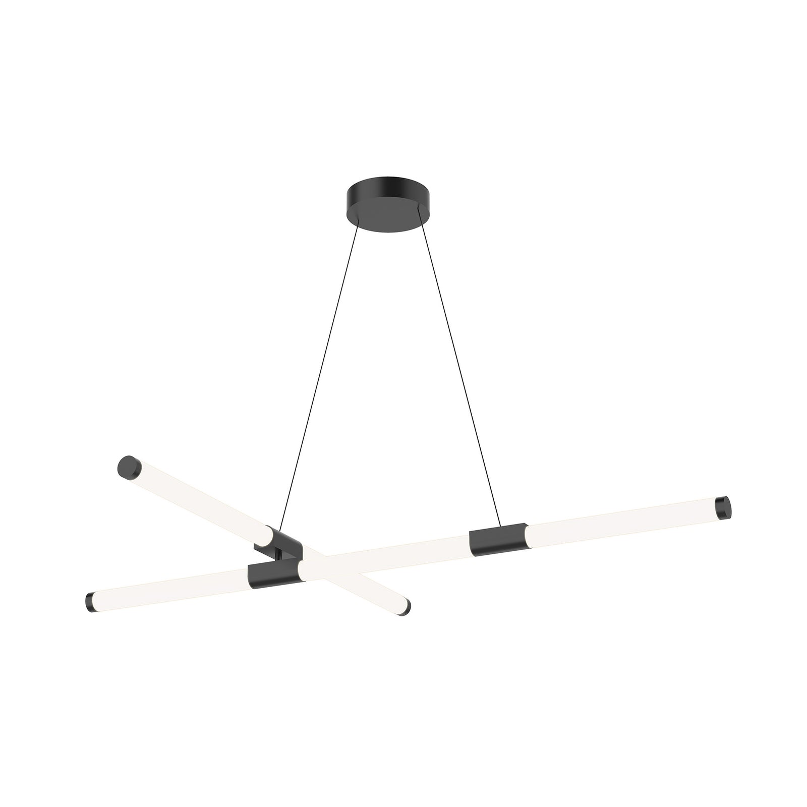 Akari 48-in Black LED Chandeliers