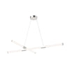 Akari 48-in Brushed Nickel LED Chandeliers