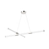 Akari 48-in Brushed Nickel LED Chandeliers