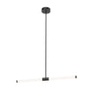 Akari 37-in Black LED Linear Pendant