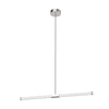 Akari 37-in Brushed Nickel LED Linear Pendant