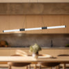 Akari 48-in Black LED Linear Pendant