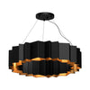 Akira 30-in Black/Gold 7 Lights Chandeliers