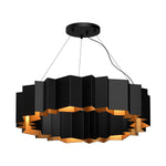 Akira 30-in Black/Gold 7 Lights Chandeliers