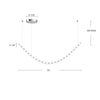 Akoya 79-in Chrome LED Chandeliers