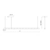 Akoya 79-in Chrome LED Chandeliers