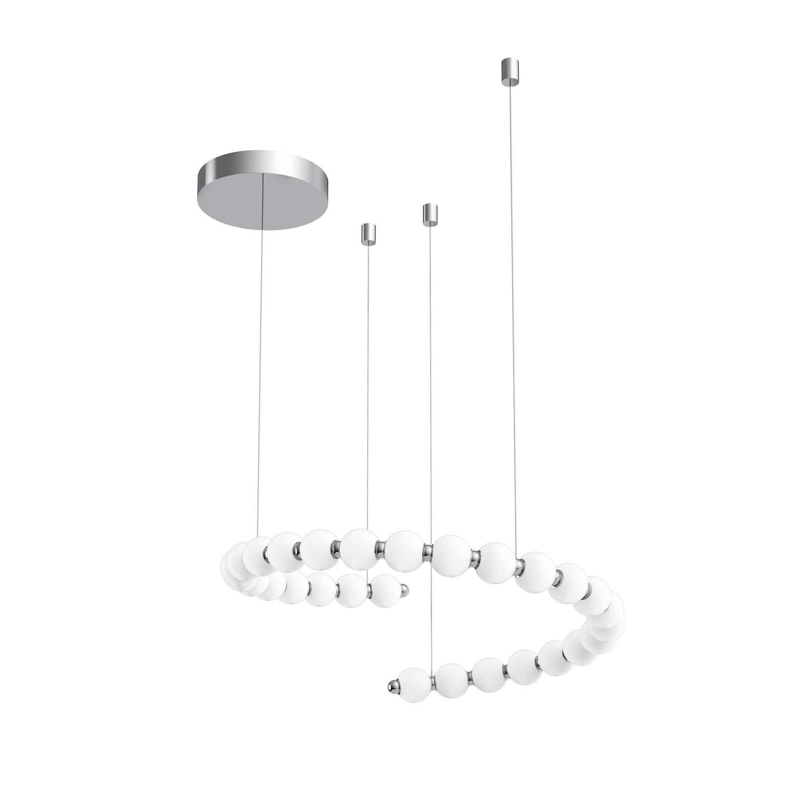 Akoya 100-in Chrome LED Chandeliers