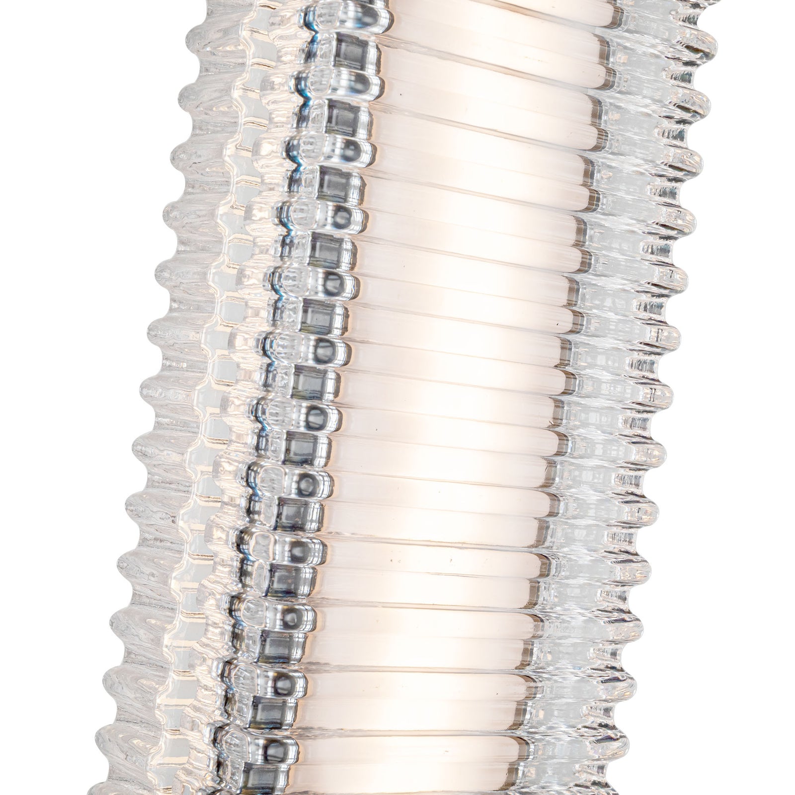 Alai 24-in Urban Bronze/Ribbed Glass LED Pendant