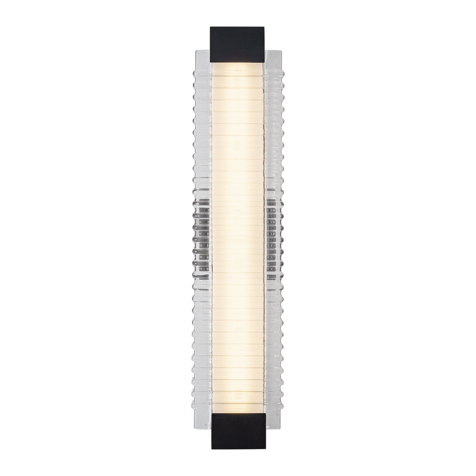 Alai 25-in Urban Bronze/Ribbed Glass LED Wall Vanity