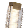 Alai 25-in Vintage Brass/Ribbed Glass LED Wall Vanity