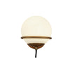 Alba 7-in Aged Brass/Opal Glass 1 Light Wall Vanity