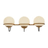 Alba 24-in Aged Brass/Opal Glass 3 Lights Wall Vanity