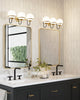 Alba 24-in Aged Brass/Opal Glass 3 Lights Wall Vanity