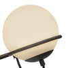 Alba 24-in Matte Black/Opal Glass 3 Lights Wall Vanity