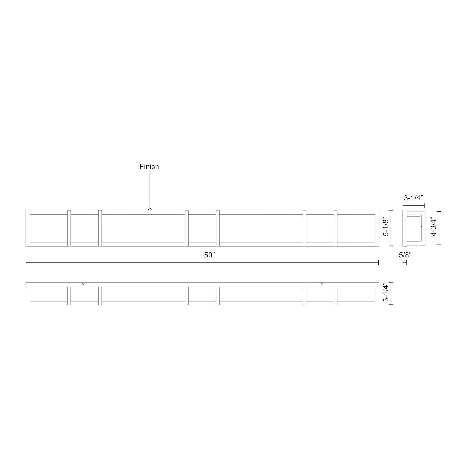 Alberni 50-in Chrome LED Vanity