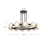 Alonso 50-in Urban Bronze LED Chandeliers