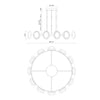 Alonso 50-in Urban Bronze LED Chandeliers