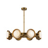 Alonso 37-in Vintage Brass LED Chandeliers