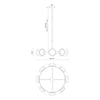 Alonso 37-in Vintage Brass LED Chandeliers