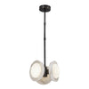 Alonso 13-in Urban Bronze/Alabaster LED Pendant