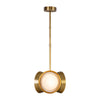 Alonso 13-in Vintage Brass LED Pendant