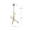 Amara 32-in Black/Glossy Opal Glass LED Chandeliers