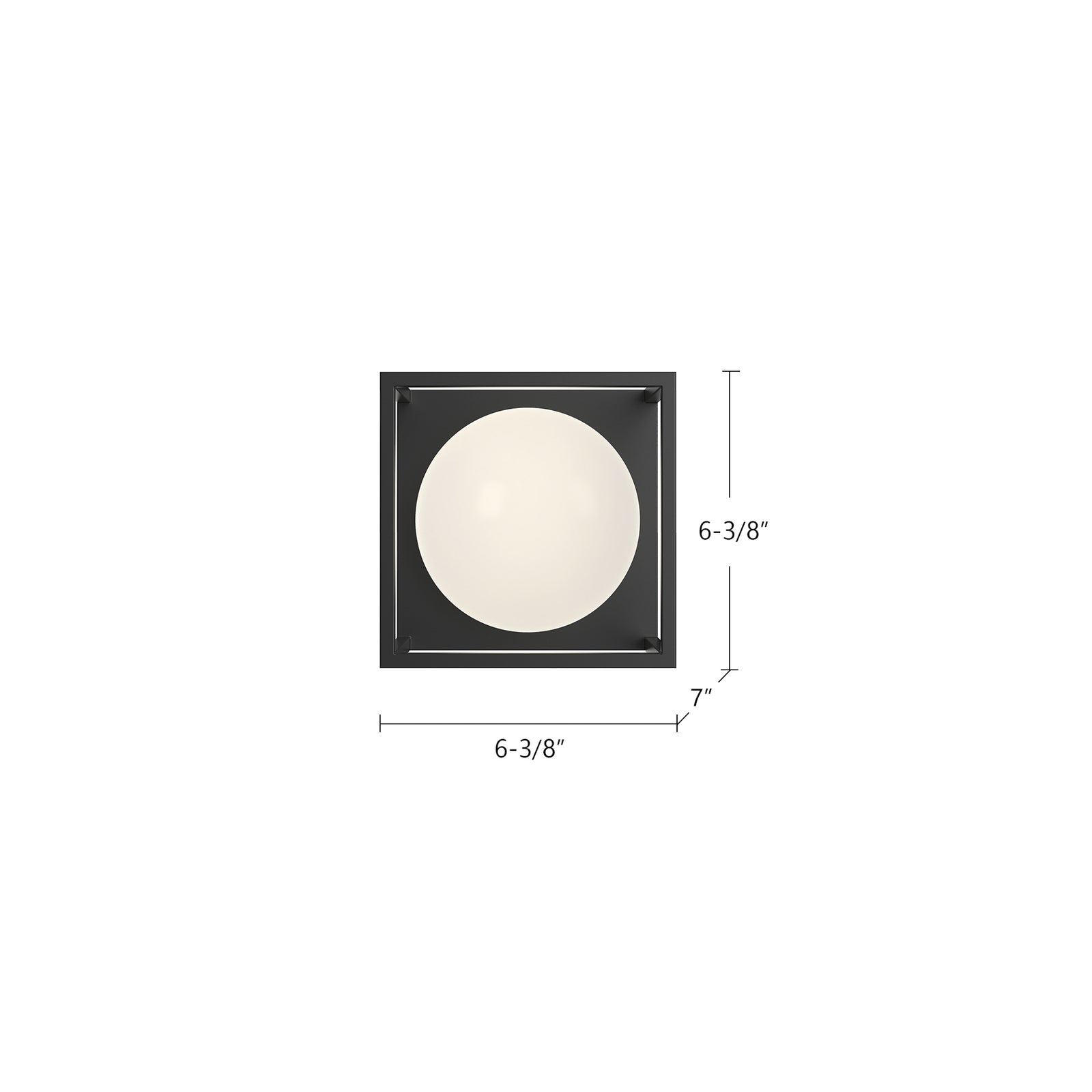 Amelia 6-in Black 1 Light Exterior Wall Sconce