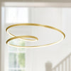 Ampersand 39-in Brushed Gold LED Pendant