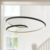 Ampersand 39-in Black LED Pendant