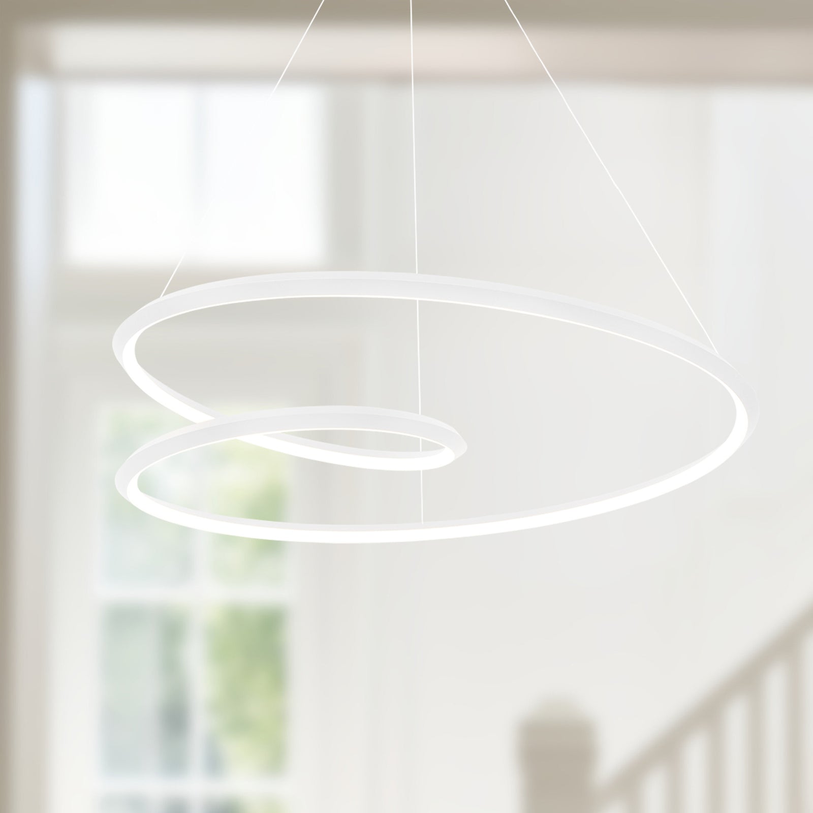 Ampersand 39-in White LED Pendant
