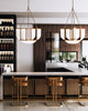 Anders 30-in Vintage Brass LED Chandeliers