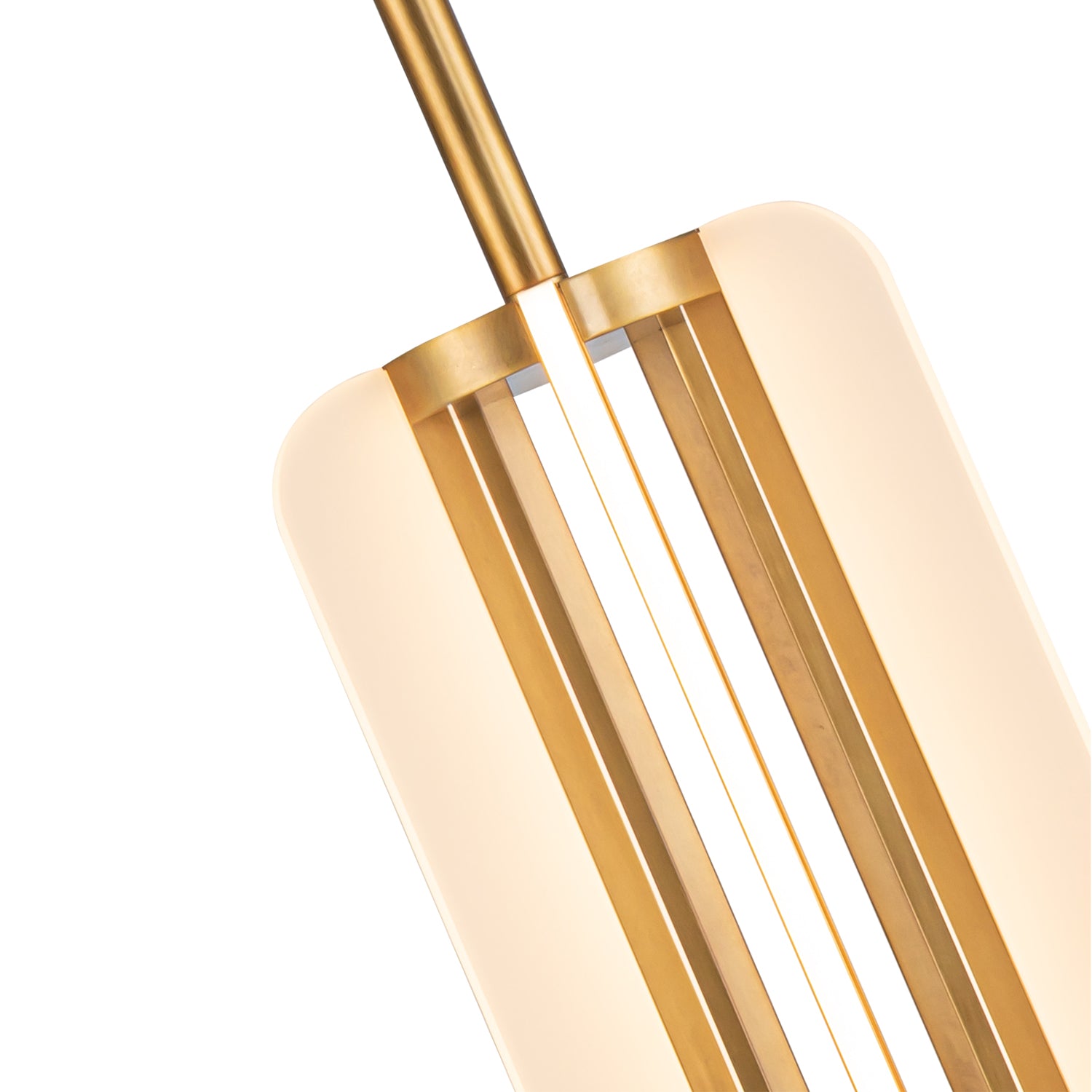 Anders 7-in Vintage Brass LED Pendant