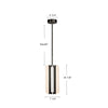Anders 7-in Urban Bronze LED Pendant