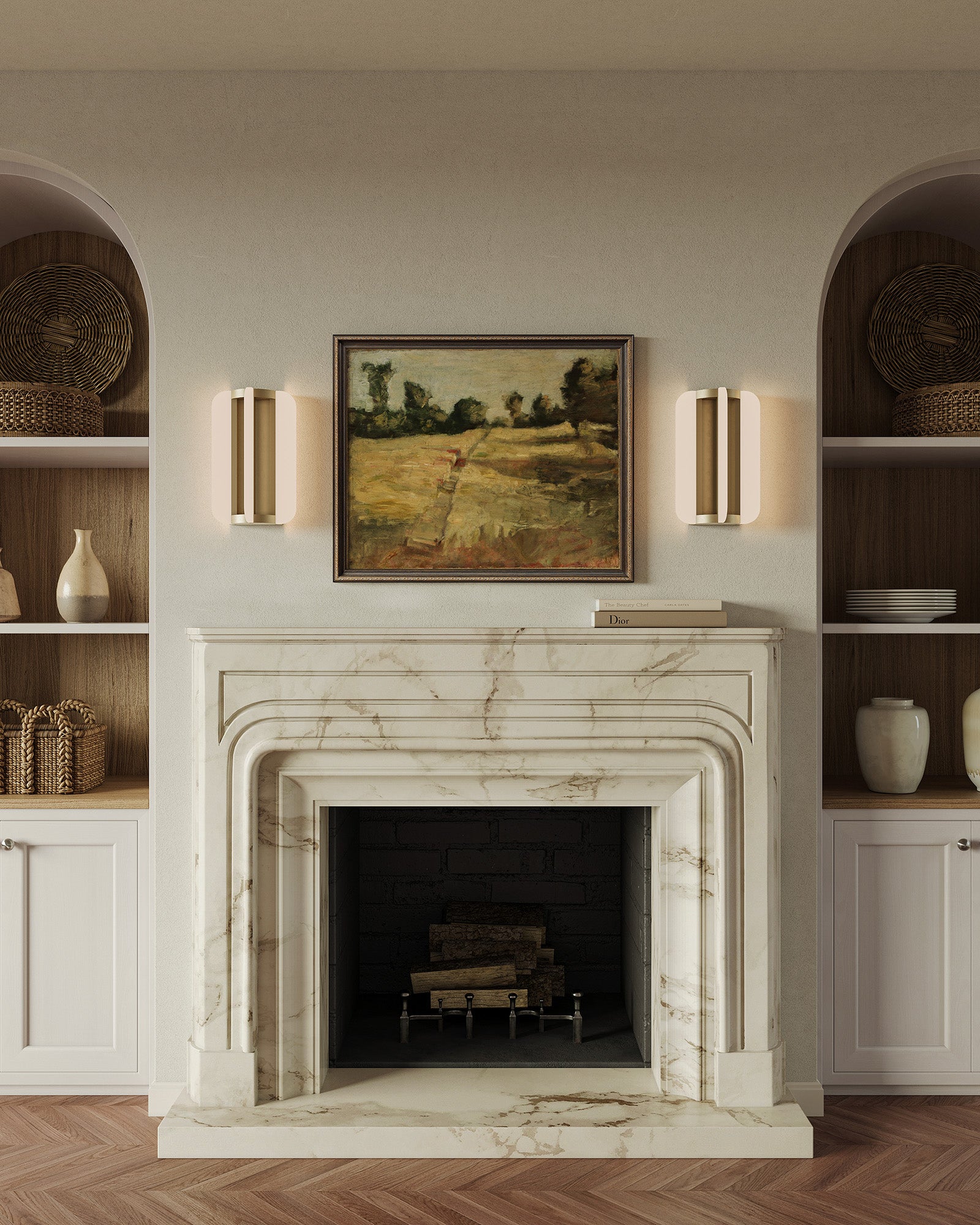 Anders 10-in Vintage Brass LED Wall/Vanity