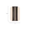 Anders 10-in Vintage Brass LED Wall/Vanity