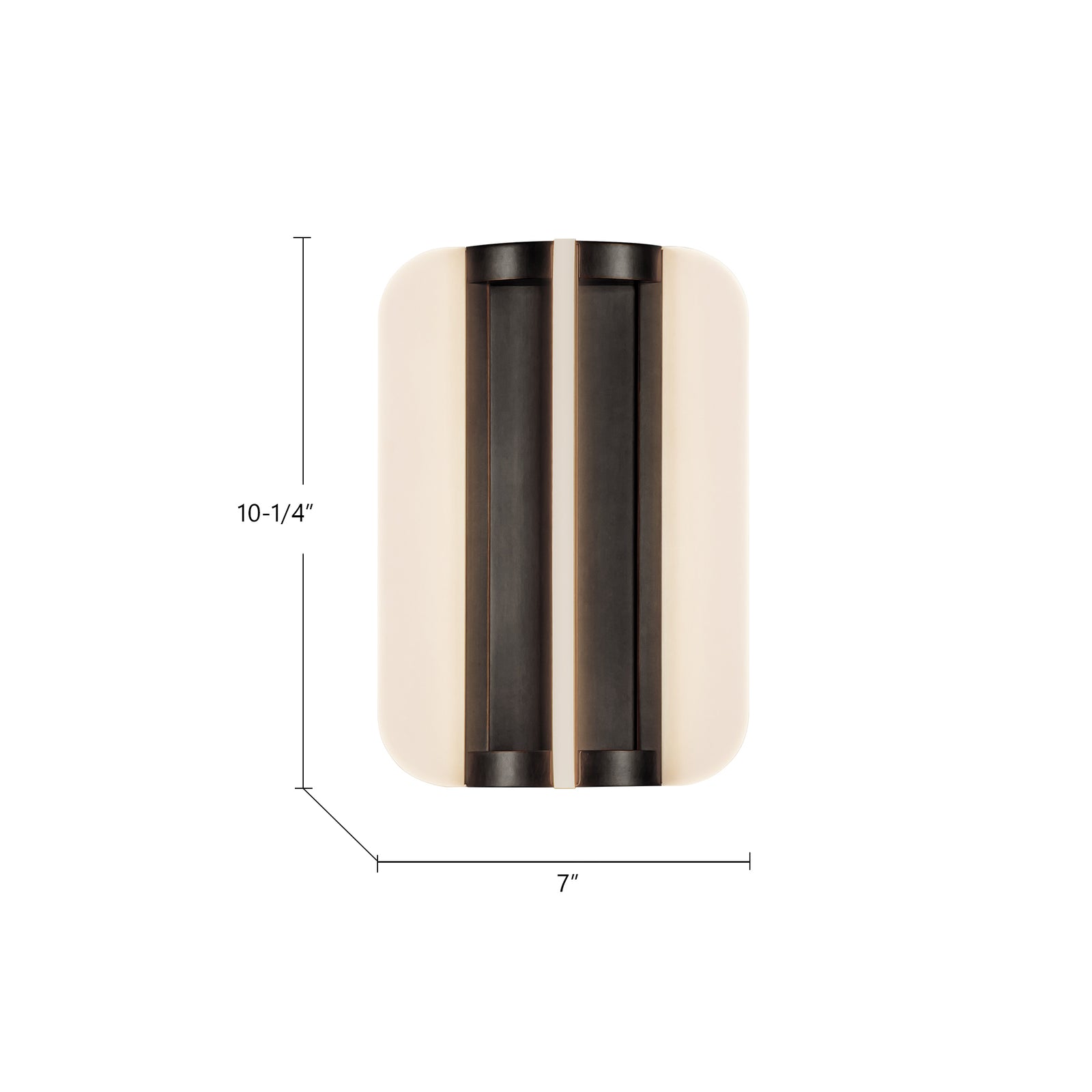 Anders 10-in Vintage Brass LED Wall/Vanity