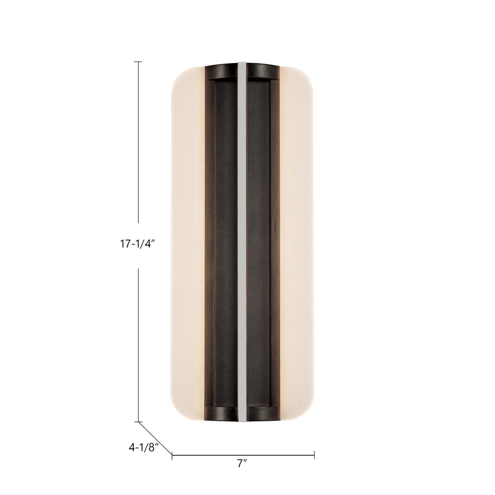 Anders 17-in Vintage Brass LED Wall/Vanity