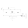 Anello Minor 18-in Brushed Nickel LED Vanity