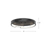 Anello Minor 19-in Brushed Nickel LED Flush Mount