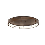 Anello Minor 19-in Walnut LED Flush Mount