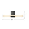 Apollo 6-in Urban Bronze LED Wall Vanity