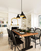 Archer 25-in Matte Black 3 Lights Chandeliers