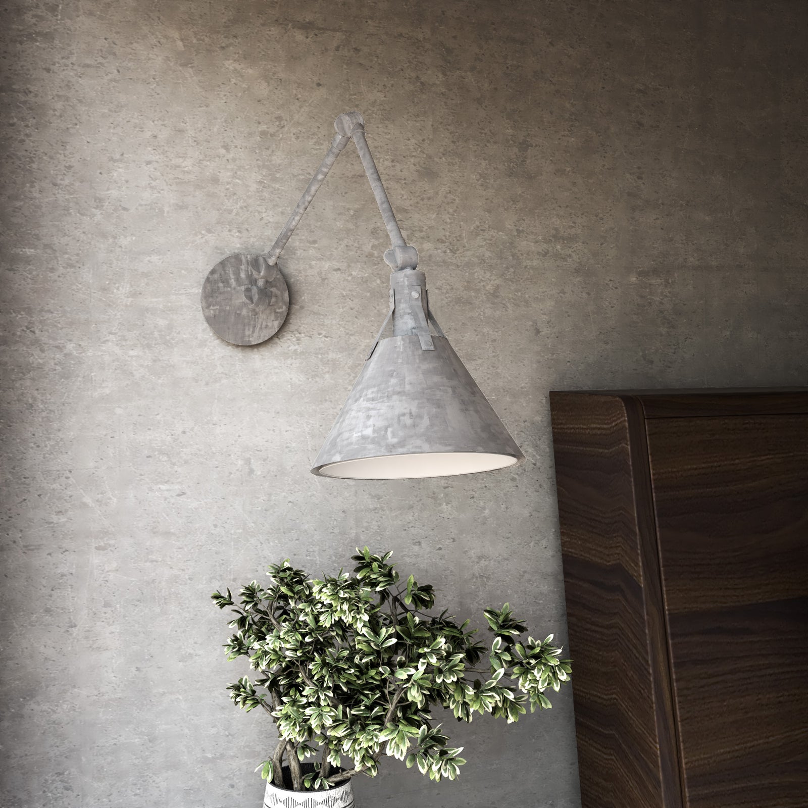 Archer 10-in Steel Shade 1 Light Wall/Vanity