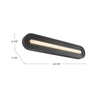 Arco 24-in Black LED Vanity Light