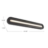 Arco 32-in Black LED Vanity Light