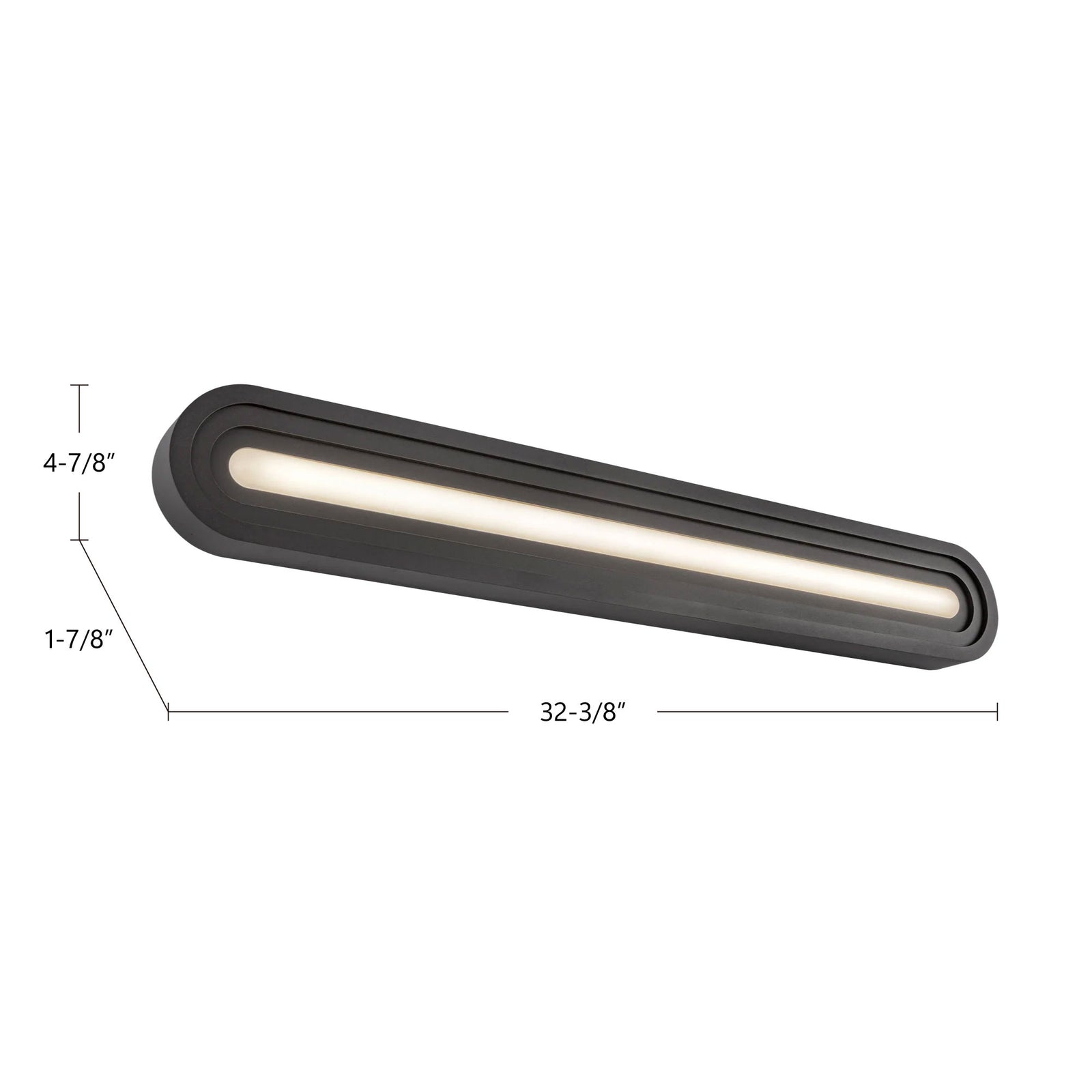 Arco 32-in Black LED Vanity Light